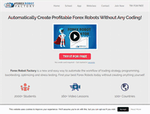 Tablet Screenshot of forexrobotacademy.com
